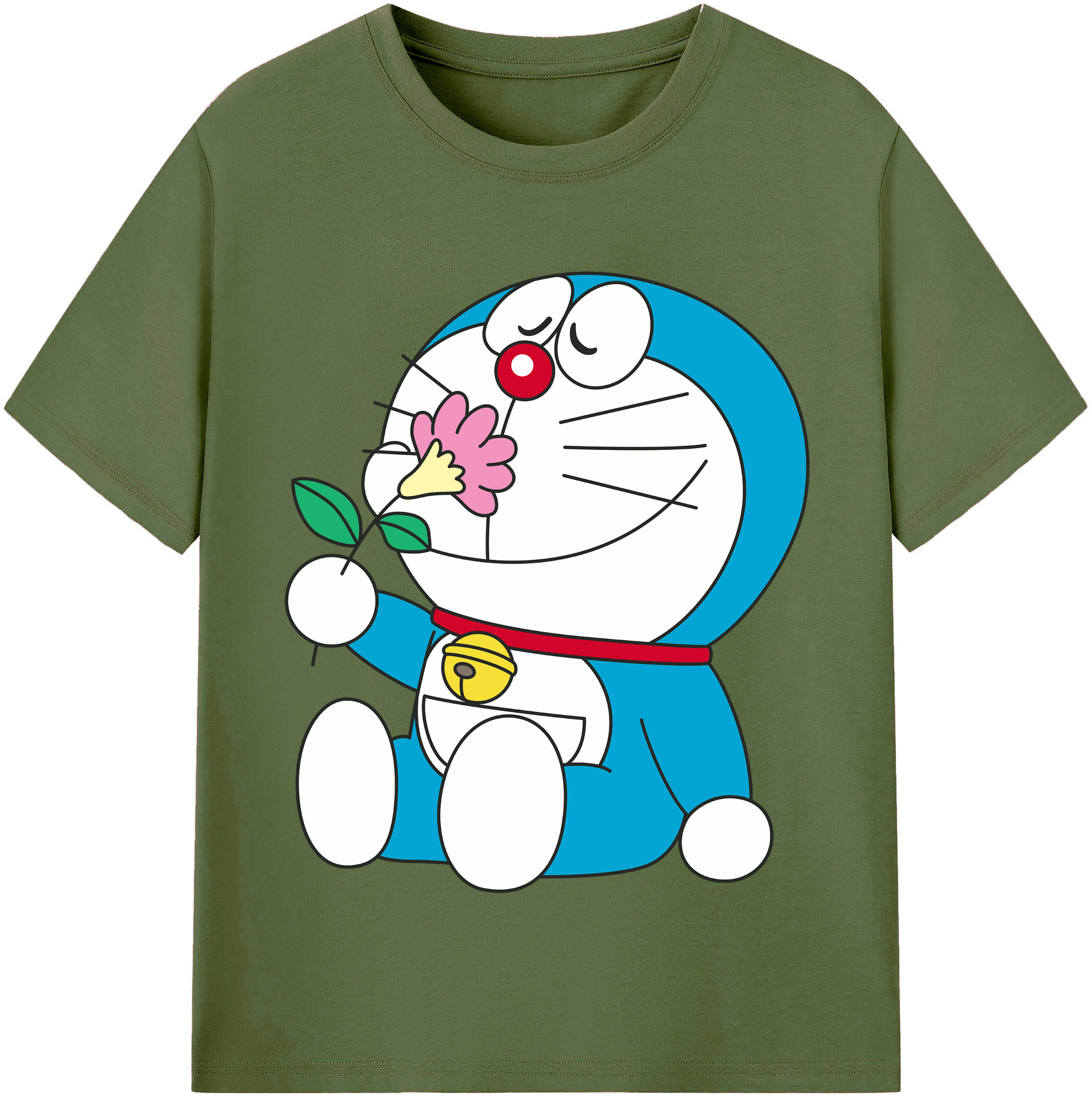 （画像用） ドラえもん Doraemon 綿100％半袖Tシャツ（フロントプリント）